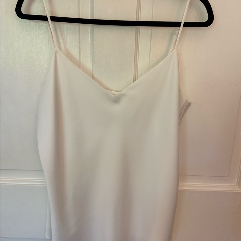 Club Monaco White V-Neck Dress